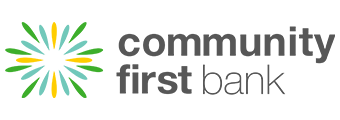 Community First Bank logo